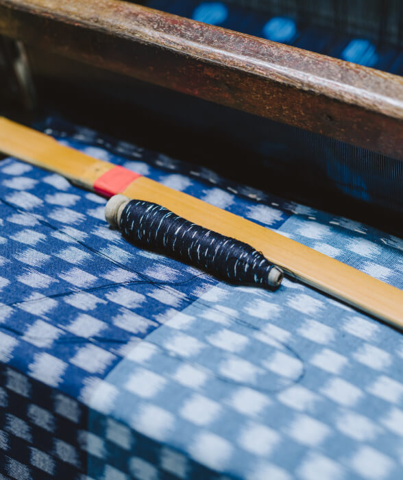 久留米かすり 池田絣工房 | 福岡県筑後市の天然藍染・手織りの製作工房